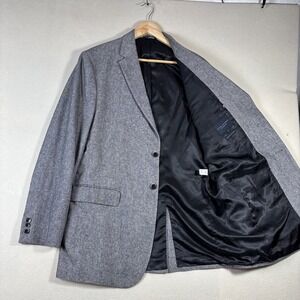 Banana Republic Jacket Gray Polyester‎ Woven Blazer Sport Coat Performance 44L